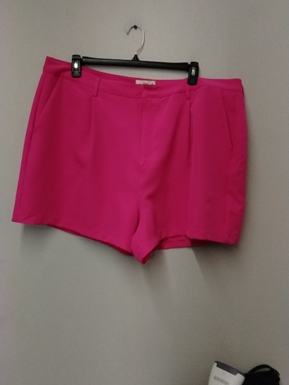High-Rise Hot Pink Women's Dress Shorts